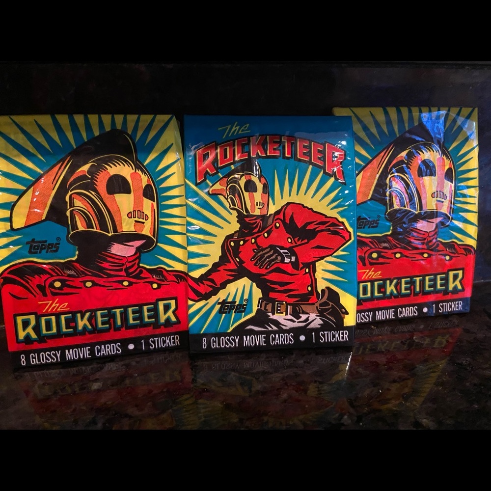 Vintage Disney The Rocketeer unopened Trading Cards (3)